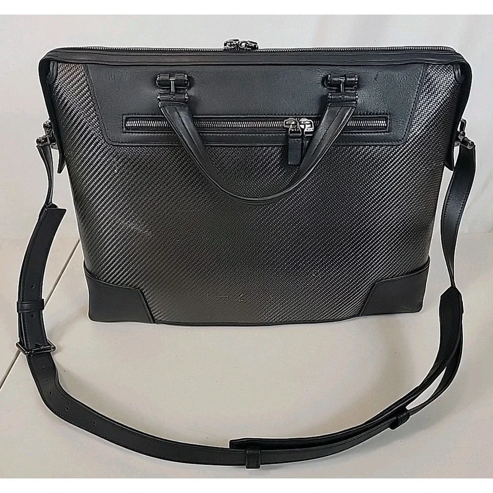 TUMI CFX Carbon Slim Briefcase Business Bag Black 35611CB VERY GOOD CONDITION!